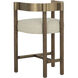 Manolo 35.25 inch Santa Cruz Oatmeal Counter Stool